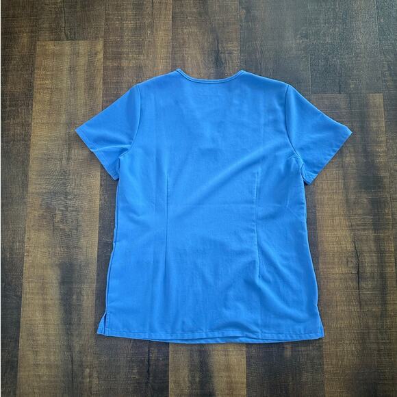 Figs Casma Ceil Blue Three-Pocket Scrub Top Size Small - Picture 4 of 6